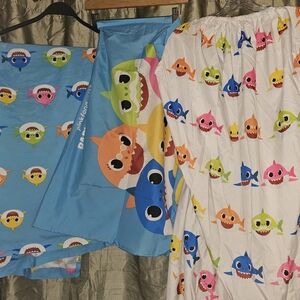 Kids Pajamas Set - Blue and White